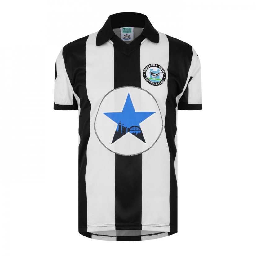 Score Draw Newcastle United 1982 Home Shirt Adults Black/White