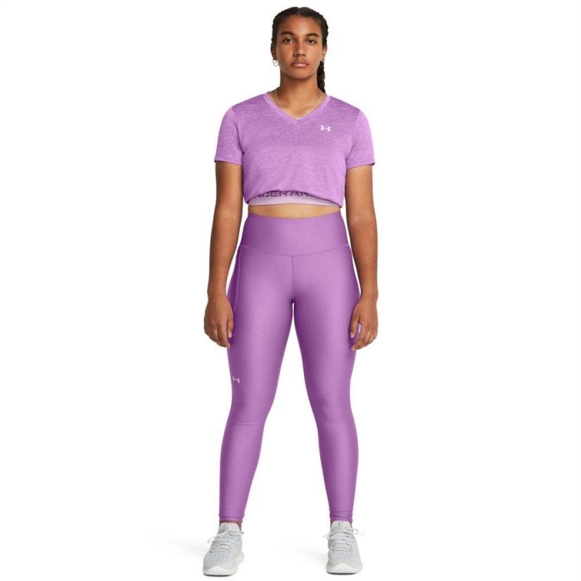 Under Armour HeatGear® No-Slip Waistband Full-Length Leggings Women's Provence Purple