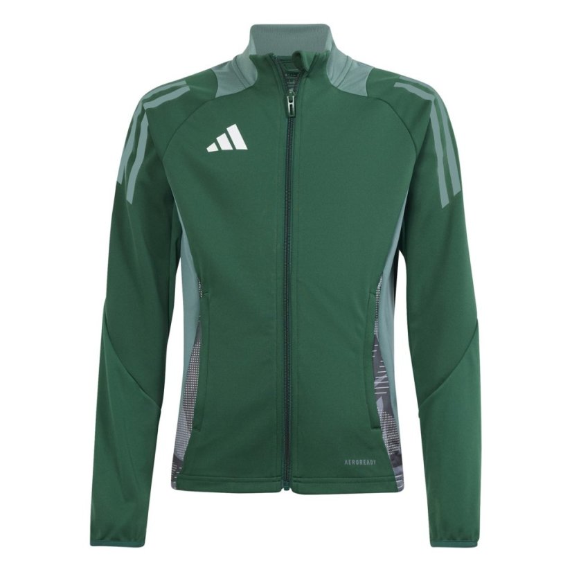 adidas Unisex Kids' Tiro24 Tracksuit Top Dark Green