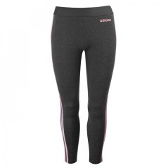 adidas Essentials 3 Stripe Leggings Womens Dark Grey