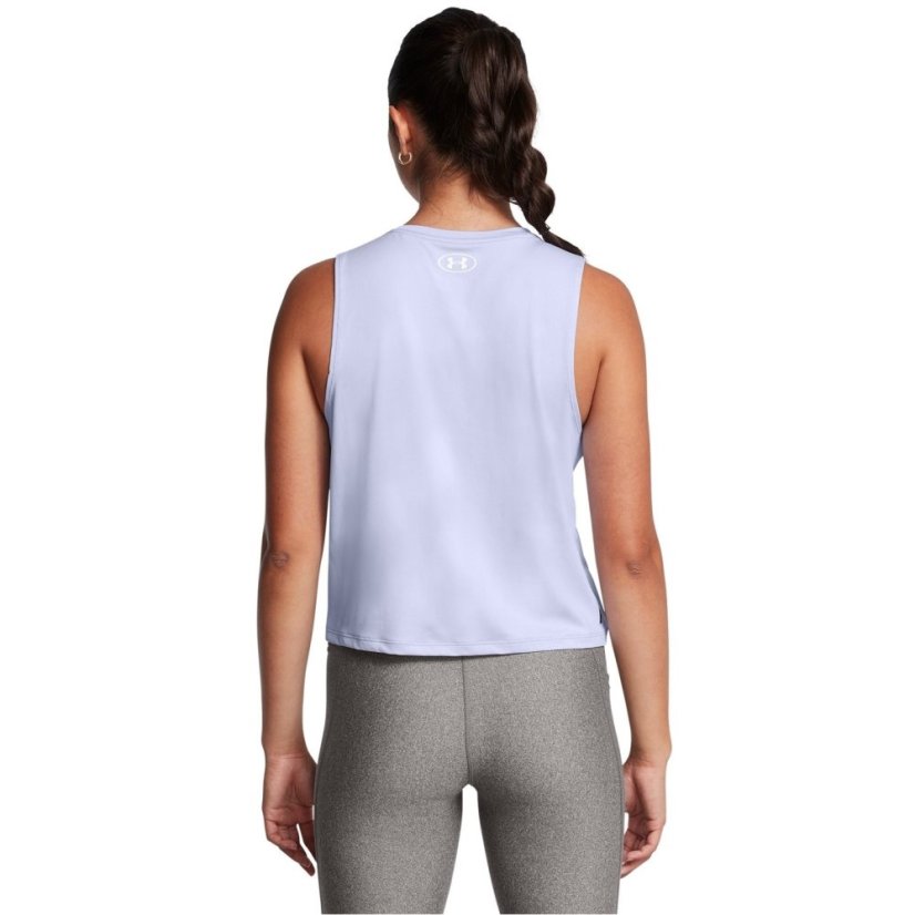 Under Armour Women's Vanish Energy Cropped Performance Gym Vest Purple
