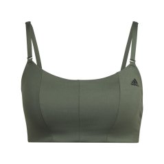 adidas Yoga Studio Light Support Sports Bra Womens Green