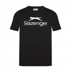 Slazenger Large Logo Tee Mens Black