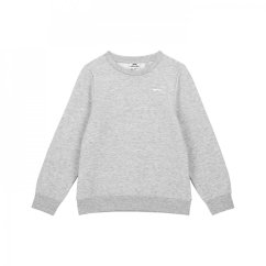 Slazenger Fleece Crew Sweater Junior Boys Grey Marl