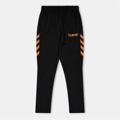 Hummel Closed Hem Poly Tracksuit Joggers Black/Orange