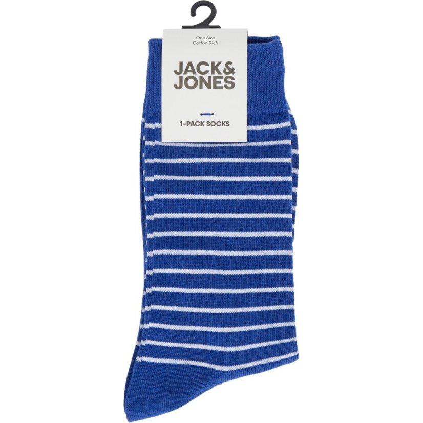 Jack and Jones Stripe Sock Mens Nautical Blue