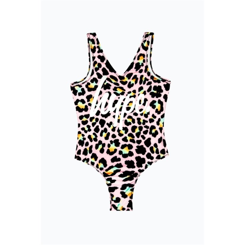 Hype Kids' Disco Leopard One Piece Swimsuit Multi