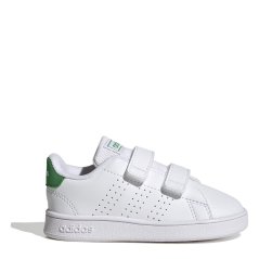 adidas Advantage Court Lifestyle Trainers Infants White/Green