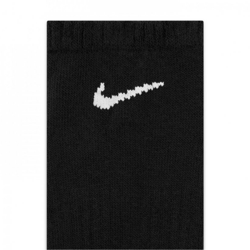 Nike Everyday Cushioned Training No-Show Socks (6 Pairs) Black/White