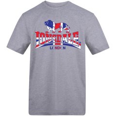 Lonsdale Printed Logo Tee Grey 1