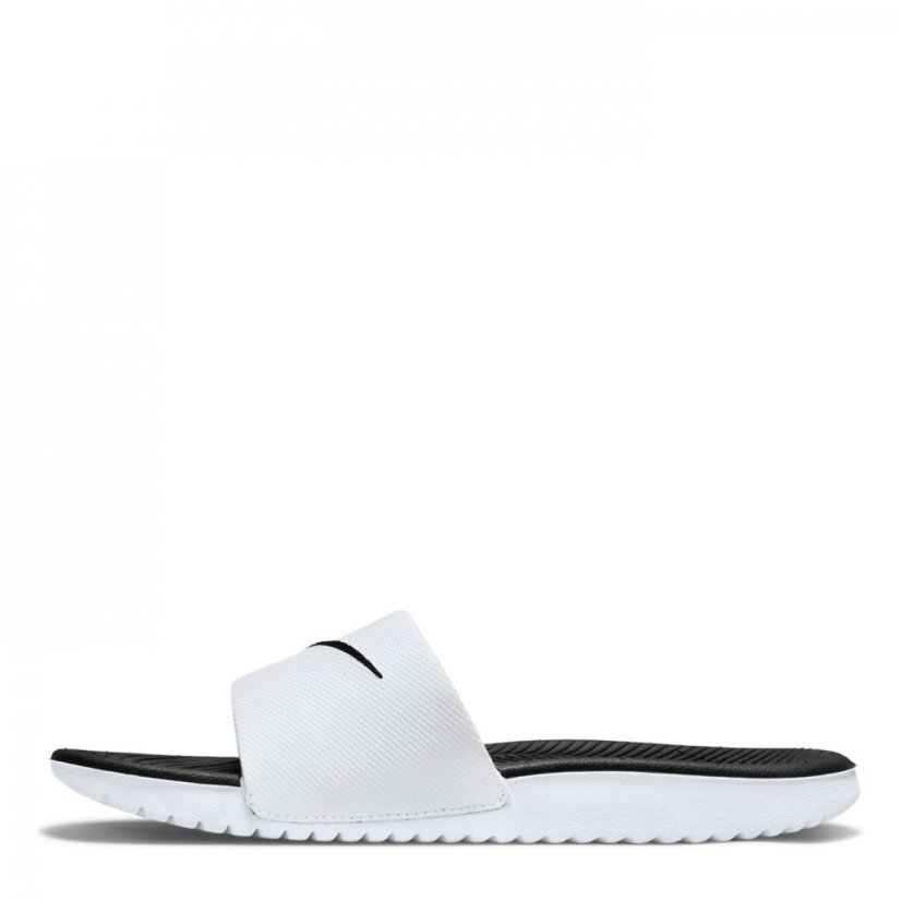 Nike Kawa Junior Slides White/Black