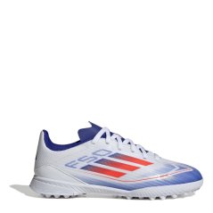 adidas F50 League Juniors Astro Turf Football Boots White/Red/Blue