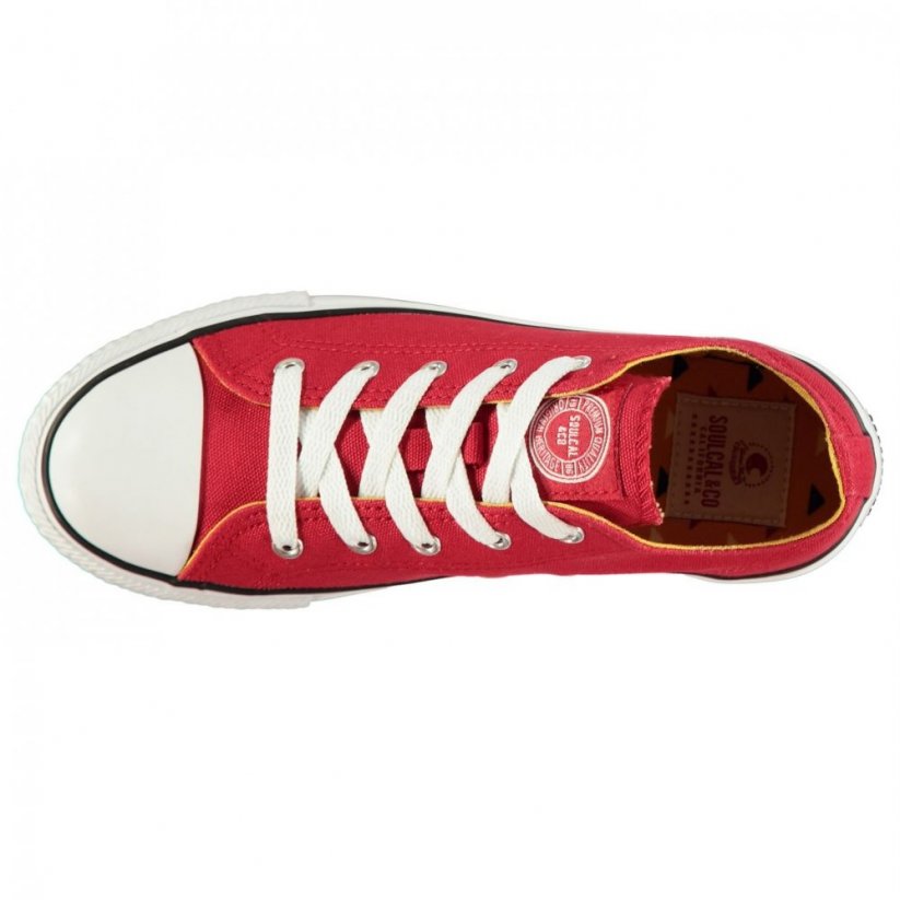 SoulCal Canvas Low Childrens Canvas Shoes Red