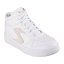 Skechers Duraleather Overlay High Top Lace U High-Top Trainers Womens White