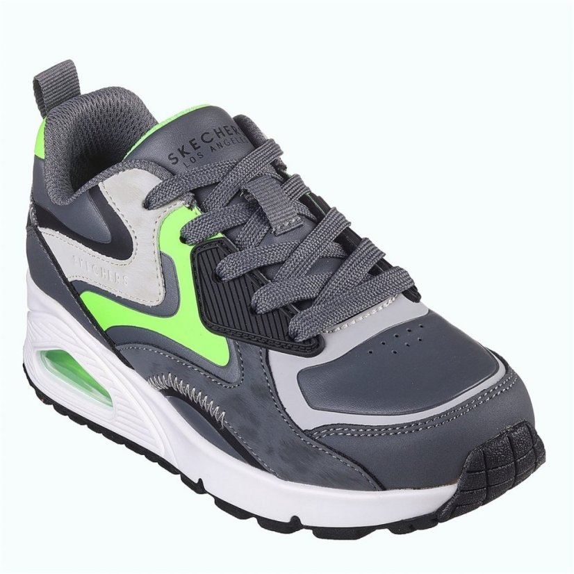 Skechers Uno Gen1 - Colour Surge Charcoal Lime