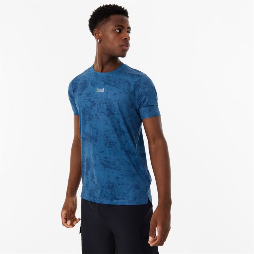 Everlast Stretch Mesh Tee Mens Dusky Blue