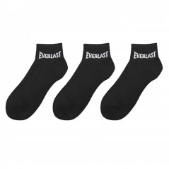 Everlast Quarter Sock 3 Pack Ladies Black