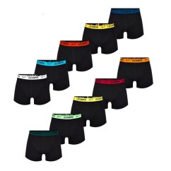 Lee Cooper Essential Boxer Trunk 10-Pack Mens Black with Multi Band-KOPIE