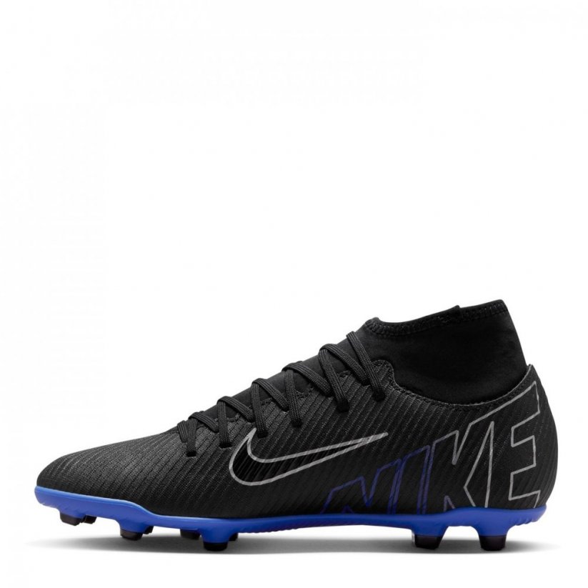 Nike Mercurial Superfly Club Firm Ground Football Boots Black/Chrome
