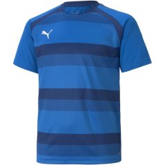 Puma Puma Teamvision Jersey Jr T-Shirt Unisex Kids BlLm-Limgs-Wht