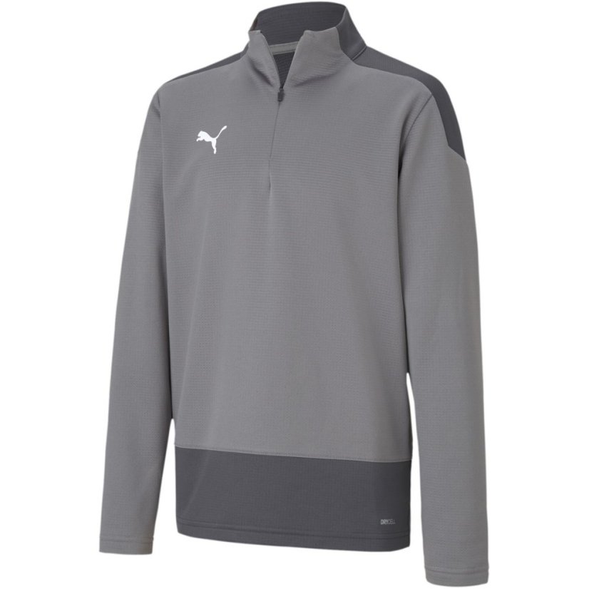 Puma Teamgoal 23 Training quarter Zip Top Jr Fleece Unisex Kids Grey/Asphalt