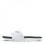 Nike Kawa Junior Slides White/Black