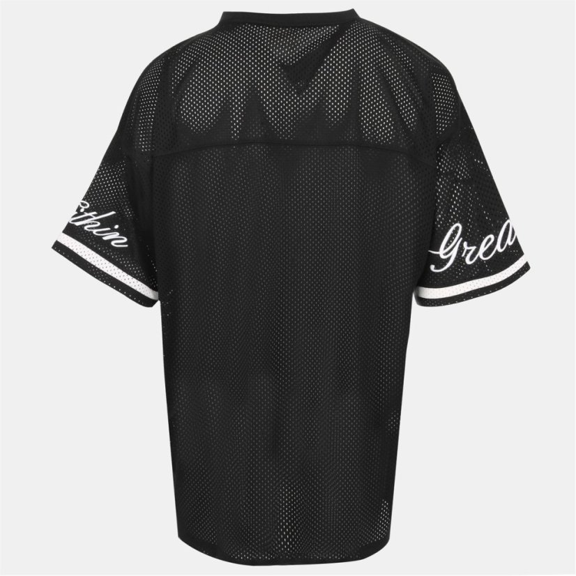 Everlast Men's BBall Top Oversized Fit Short Sleeve Performance T-Shirt Black