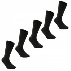 Giorgio 5 Pack Classic Sock Junior Black
