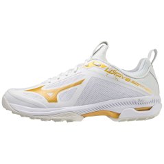 Mizuno Wave Panthera Hockey Shoes Wht/Gold/Iron