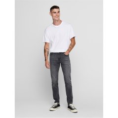 Only and Sons Men's Skinny Jeans Grey Denim