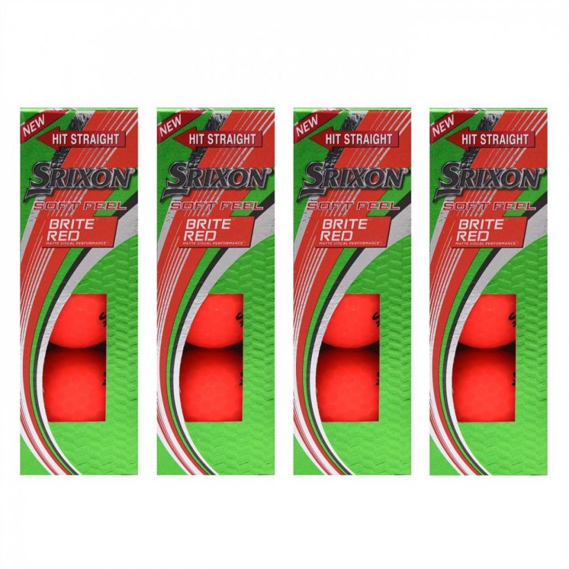 Srixon Soft Feel Golf Balls 12 Pack Red