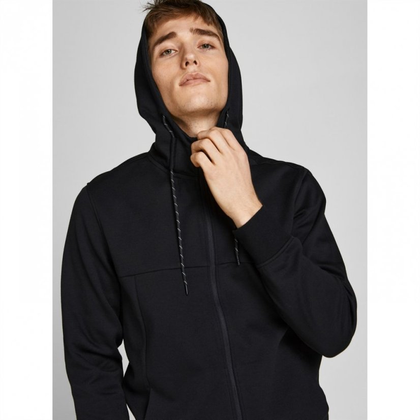 Jack and Jones Coair Full Zip Hoodie Black