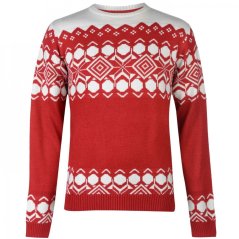 Pierre Cardin Crew Neck Fair Isle Knit Jumper velikost XL