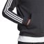 adidas 3 Stripe Zip Top Mens Black/White