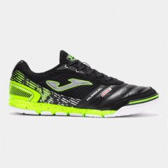 Joma Mundial Leather Indoor Football Trainers Black/Yellow