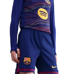 Nike Barcelona Home Shorts 2025 2026 Juniors Blue/Red