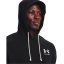 Under Armour Men's Rival Sleeveless Hoodie Black
