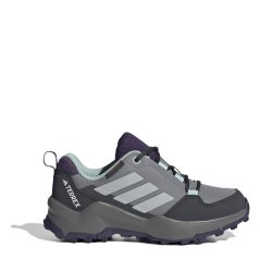 adidas Terrex AX4r Hiking Shoes Juniors Grey/Aqua