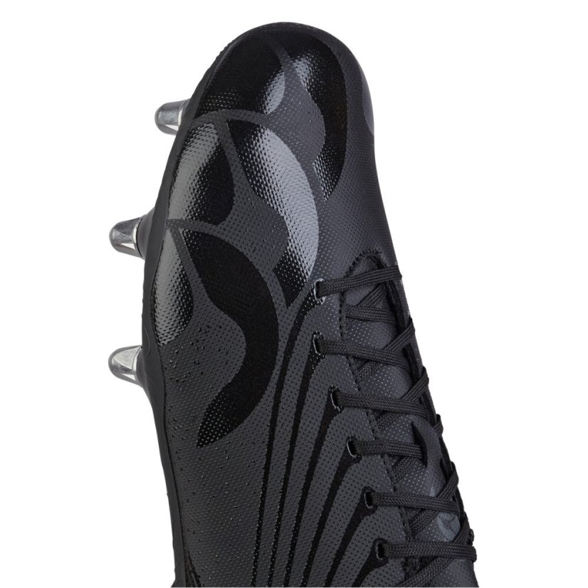 Canterbury Stampede Groundbreak Team Soft Ground Rugby Boots Black/Silver