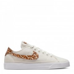 Nike Court Legacy Canvas Women'S Shoes Trainers Womens White/Leopard