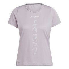 adidas Terrex Agravic Trail Running T-Shirt Preloved Fig