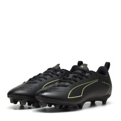 Puma Unisex Kids' Ultra 6 Play Firm Ground Football Boots Blk-FL-GrnTrrn