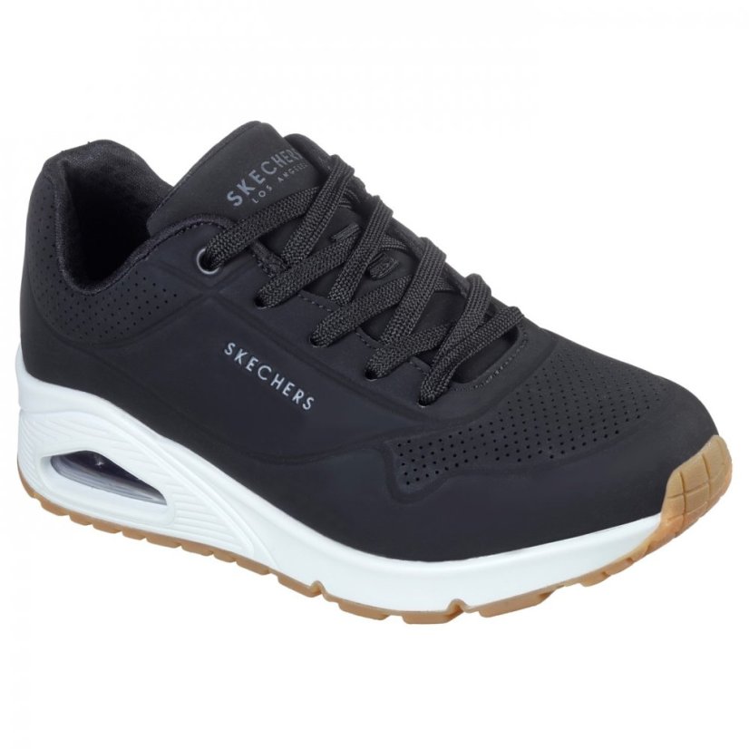 Skechers Uno Stand On Air Womens Trainers Blk Dbck