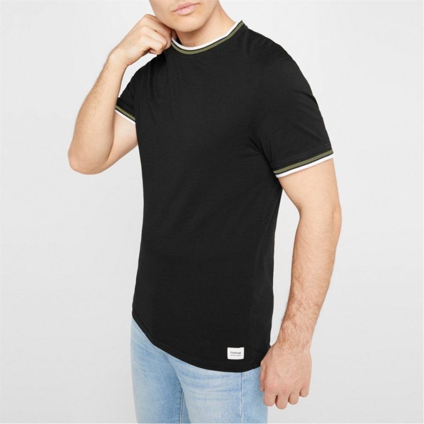 Firetrap Lazer T-Shirt Mens Black