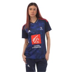 adidas Women's France Licensed Short-Sleeve Performance T-Shirt Navy