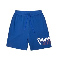 Money Stencil Shorts Royal Blue