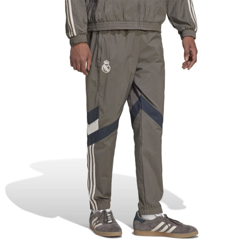 adidas Real Madrid Originals Tracksuit Bottoms Adults Charcoal/Grey