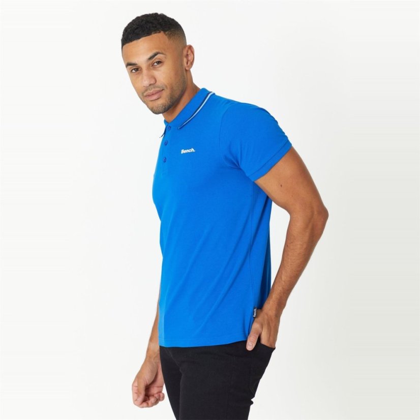 Bench Mens Pique Polo- GRUFF Blue