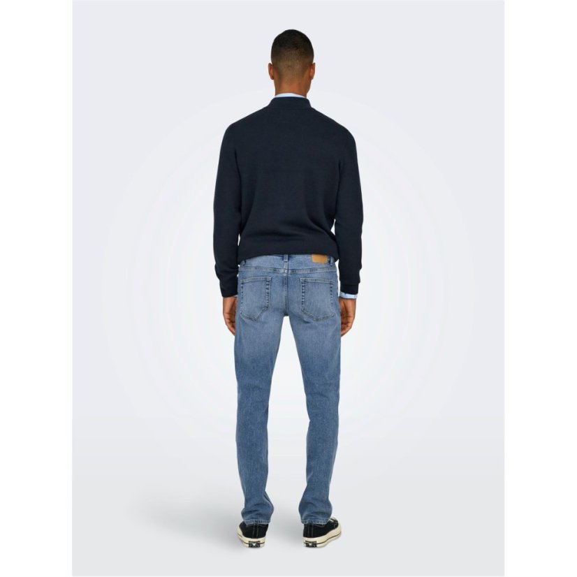 Only and Sons Men's Slim Fit Jeans LBlue Denim