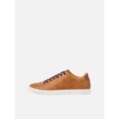 Jack and Jones Bosley PU Sneaker Mens Cognac